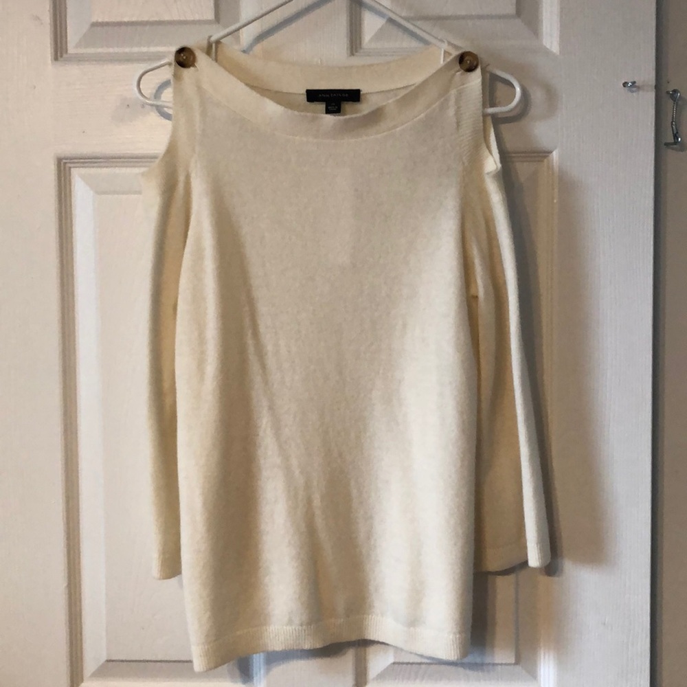 Cold-Shoulder Ann Taylor Sweater